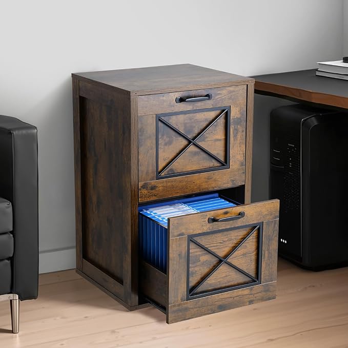 VEVOR 2 Drawer File Cabinet, Vertical Filing Storage Cabinets - Image 2