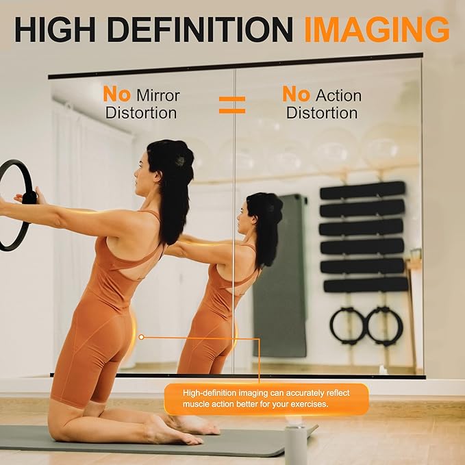 Delma Home Gym Mirror, Large Full Body Glass - Image 2