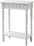 SOFE White Wood End Table, Modern Living Room Side Table, Sofa Couch Table by SOFE