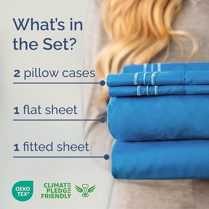 Queen Size 4 Piece Sheet Set - Image 2