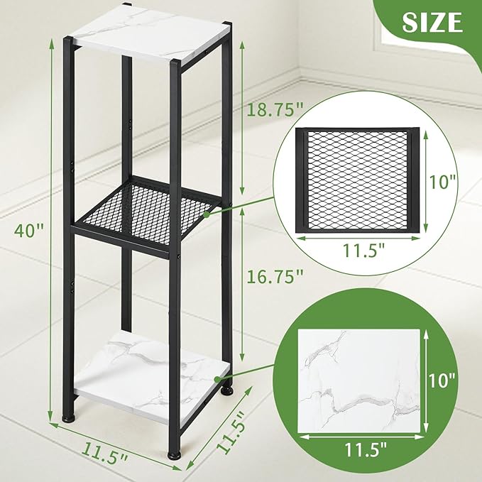 Extra Tall Plant Stand Indoor, 40 Inch Plant Stands, 3 Tier Metal Plant Stand - Image 5