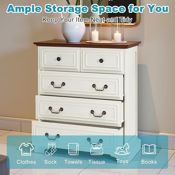 31.5" Farmhouse Sideboard Buffet Cabinet - Image 3