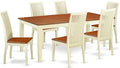 East West Furniture QUIP7-BMK-W 7 Piece Kitchen Table Set Consist of a by EastWestFurniture