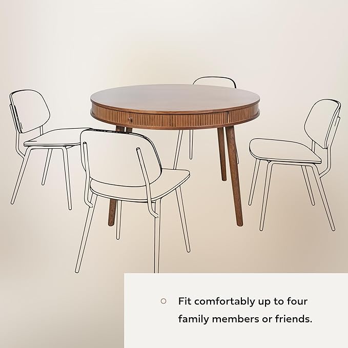 WERMO 47'' Round Dining Table for 4 People - Image 4