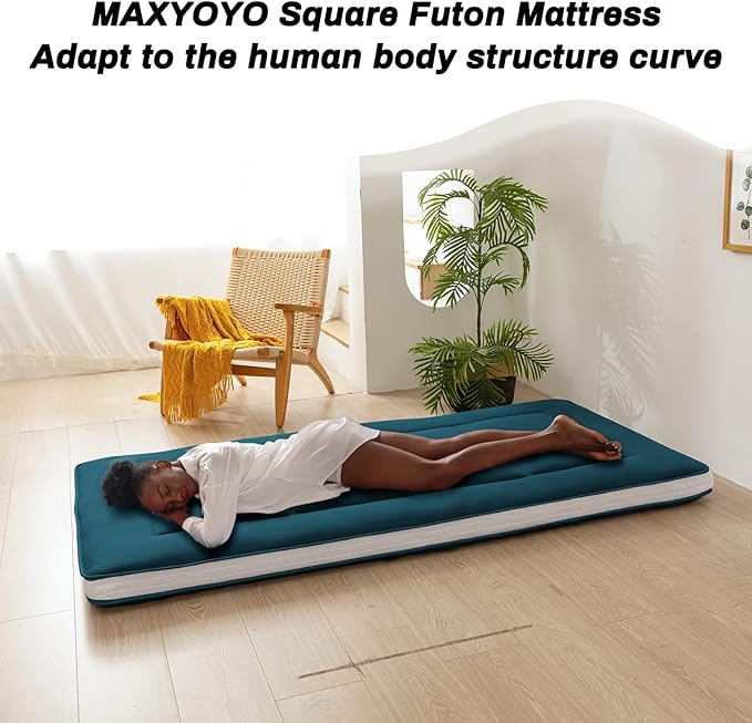 MAXYOYO Futon Mattress, Padded Japanese Floor Mattress Quilted Bed Mattress - Image 7