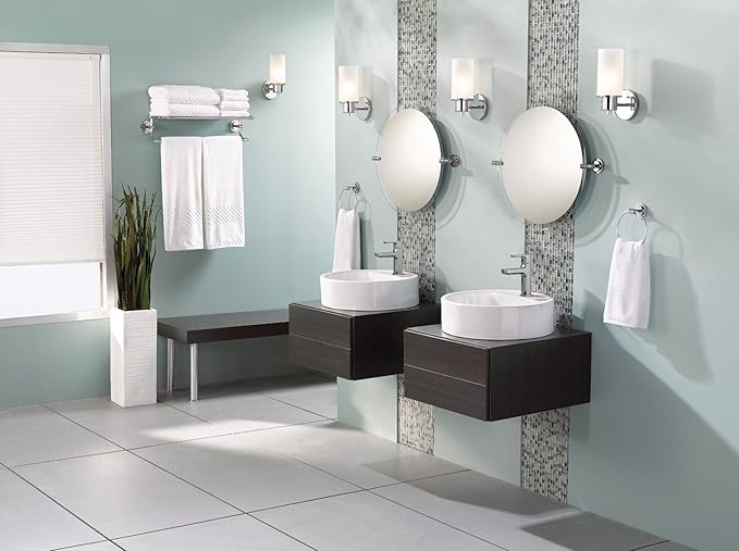 Moen DN0792CH Iso 22-Inch x 22-Inch Frameless Pivoting Bathroom Tilting Mirror - Image 2