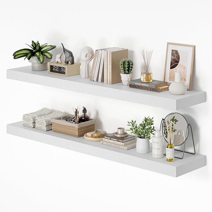 Heimlove 55 x 12 inch Extra Long Floating Shelves by Heimlove