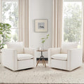 Swivel Accent Chair Set of 2, Modern Sofa Living Room Chair by COLAMYINC