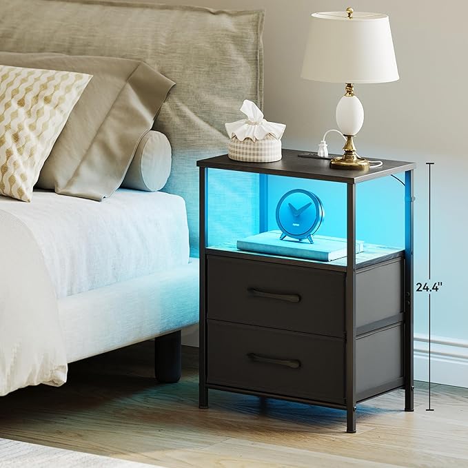 Nightstands Set of 2, Night Stand - Image 7