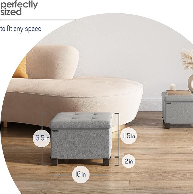 STORAGEBUD Storage Ottoman Cube - Image 8
