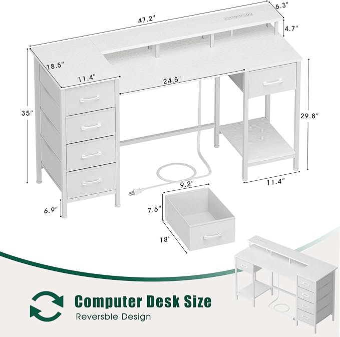 47 Inch Computer Gaming Desk - Image 3