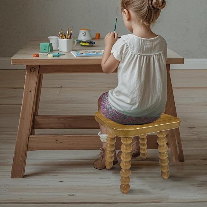 Solid Wooden Footstool 9.3 Inch - Image 2