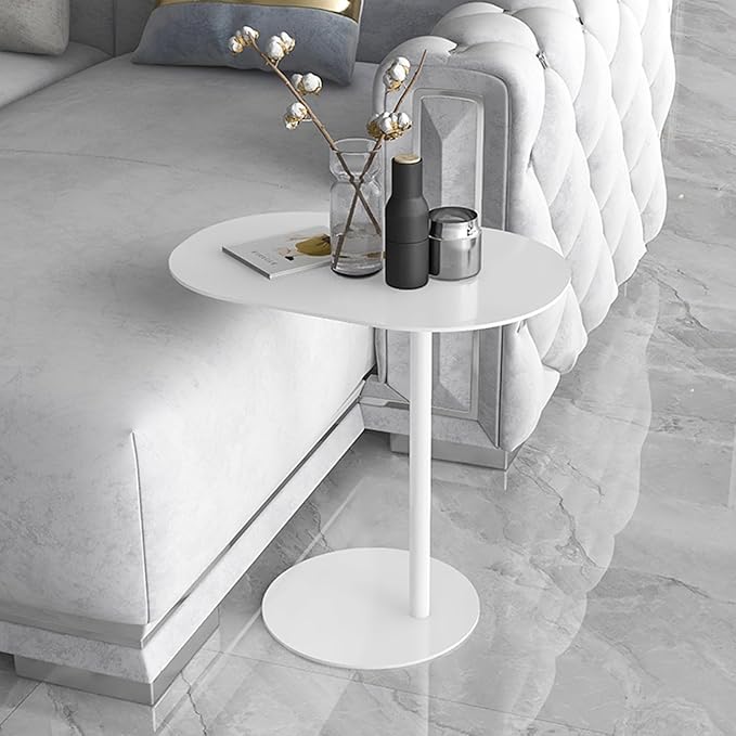 C-Shaped Side Table, Iron End Table - Image 7