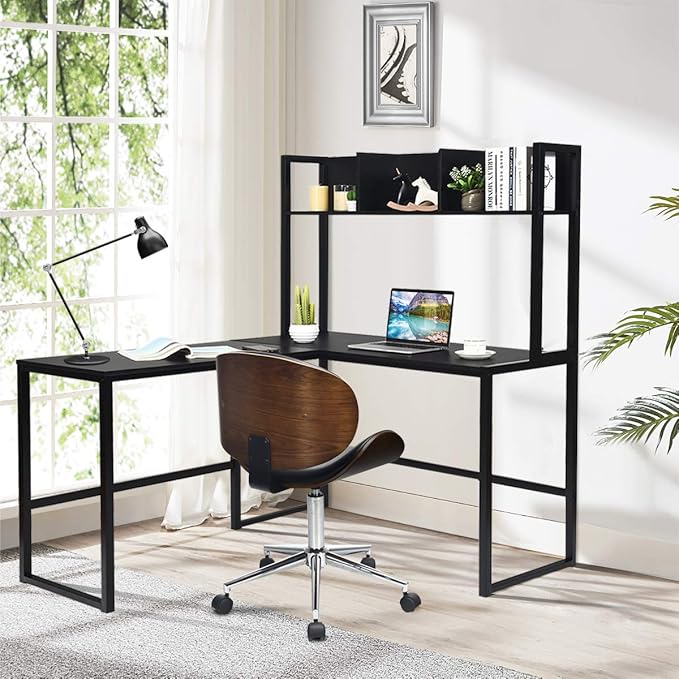 Tangkula Reversible L-Shaped Desk - Image 4
