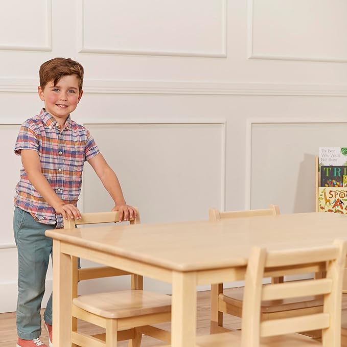 ECR4Kids 30in x 48in Rectangular Hardwood Table - Image 10