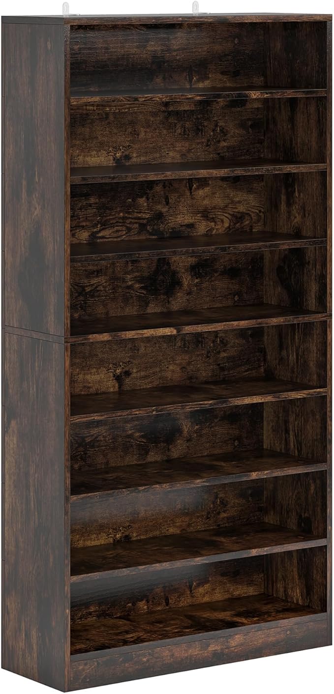 Tribesigns Tall Shoe Cabinet, 9 Tiers 40-45 Pairs Heavy Duty Wood Freestanding - Image 8