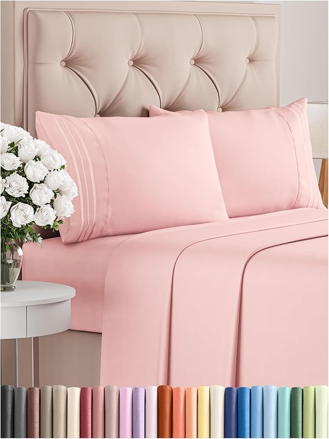 Cal King Size 4 Piece Sheet Set by CGKUnlimited