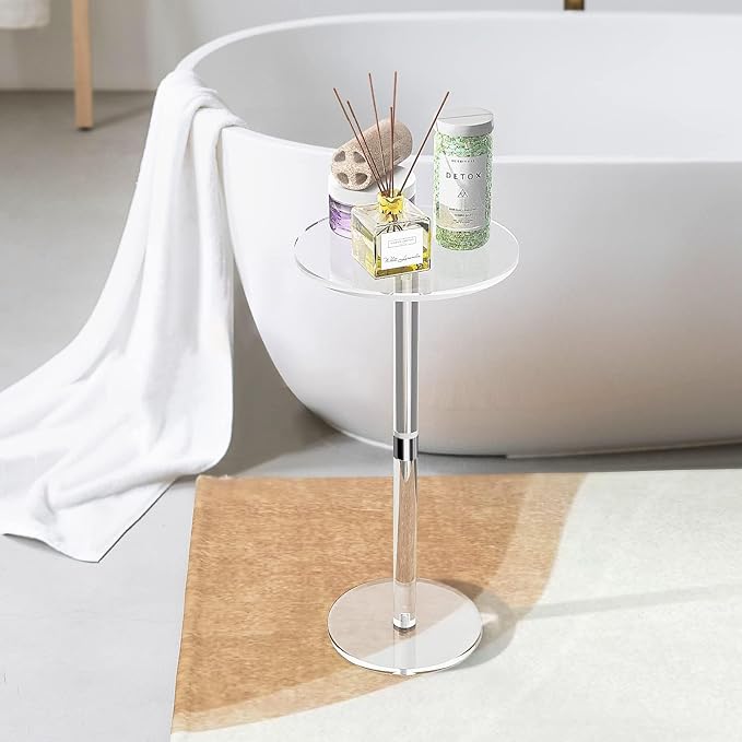 Small Drink Table, Acrylic Side Table, End Table - Image 3