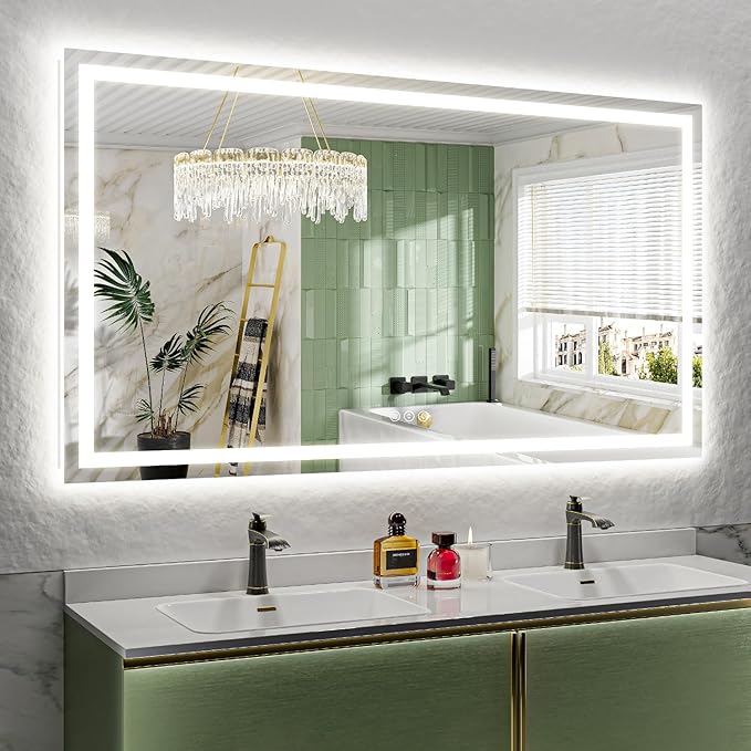 66x36 Inch LED Bathroom Mirror by YEELAIT