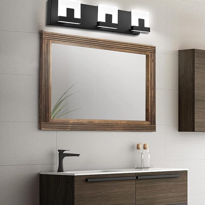 YOSHOOT Hand-Made Wooden Spliced Wall Mirror - Image 2