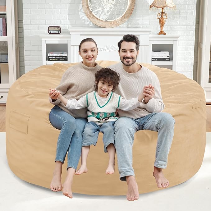 5FT Bean Bag Chair, Large Bean Bag Chairs - Image 2
