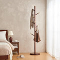 Uniclinens Coat Rack Freestanding Solid Wood Coat Tree Standing by Uniclinens