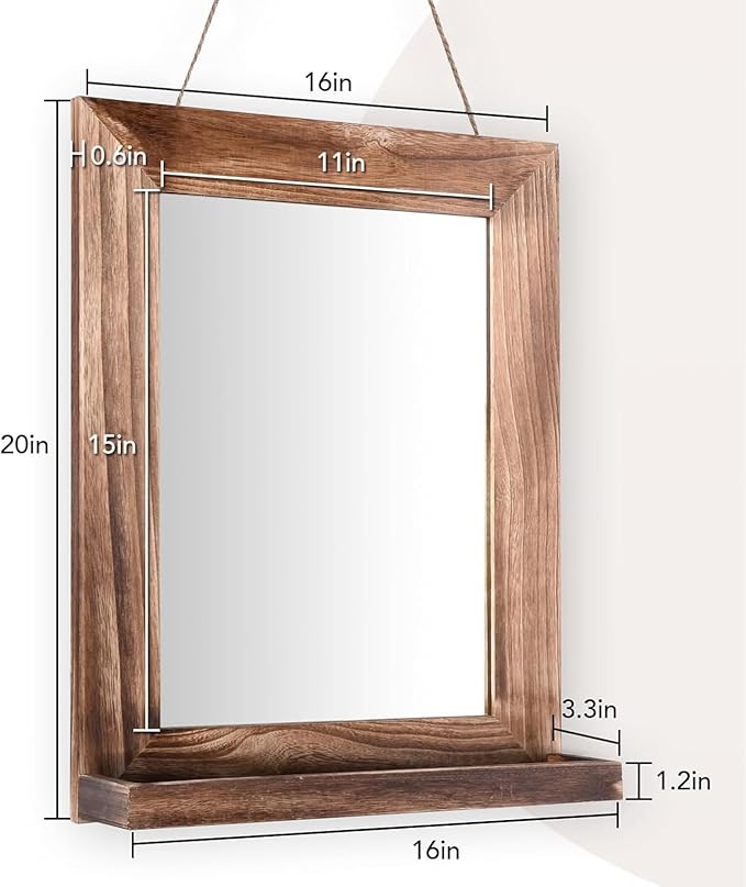 QDSSDECO 16"×20" Wall Mirror - Image 3
