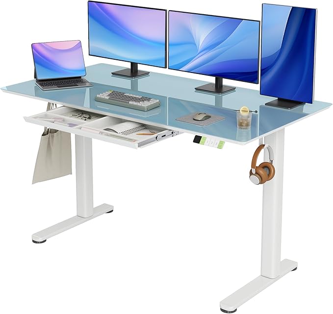 INNOVAR Glass Standing Desk by INNOVAR