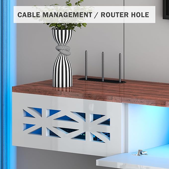 Floating TV Stand, Floating Wall Mounted TV Shelf - Image 4