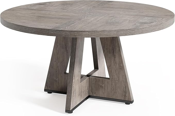 LITTLE TREE Round Dining Table for 4-6 People, 47 Inches Dining Room Table - Image 8
