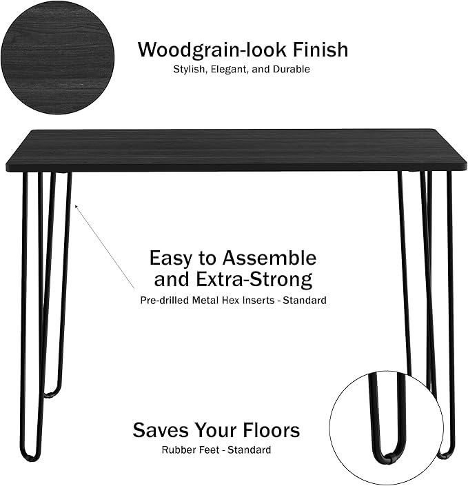 Lavish Home Desk with Hairpin Legs - Image 3