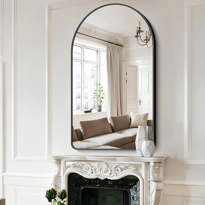 FORBATH Arched Mirror 30x50 Inch, Hanging or Leaning Against Wall - Image 4