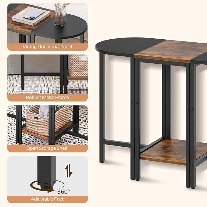 Small Side End Table, Nesting Side Table - Image 7
