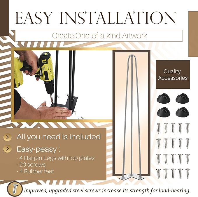 TEN49 Heavy Duty Hairpin Furniture Leg - Image 6