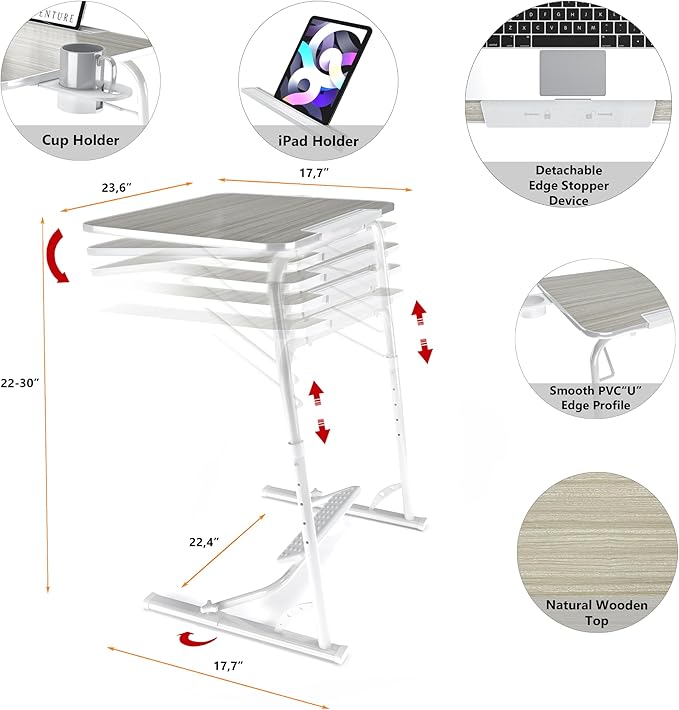 FoldWise Upgraded Folding TV Tray Table - Image 2