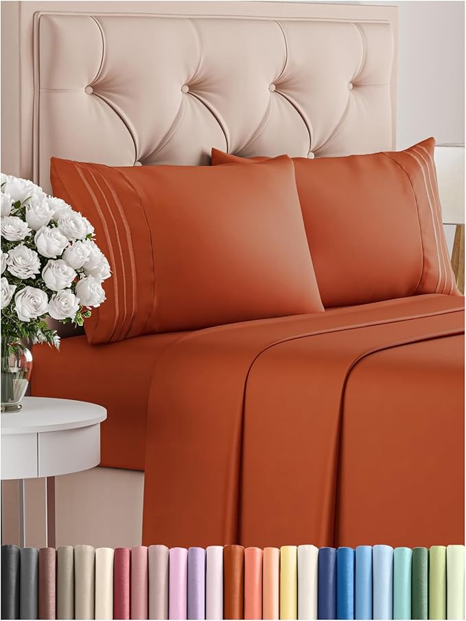 Queen Size 4 Piece Sheet Set by CGKUnlimited