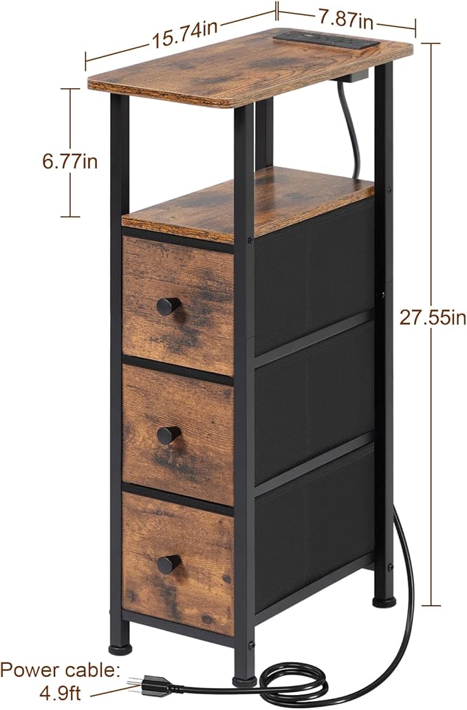 Narrow End Table Living Room - Image 3