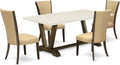 East West Furniture V727VE703-5 5 Piece Dining Room Table Set Includes a by EastWestFurniture