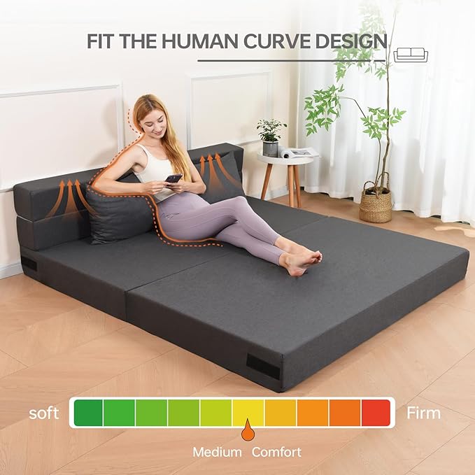 Folding Sofa Bed, Foldable Bed Sleeper Chair - Image 6
