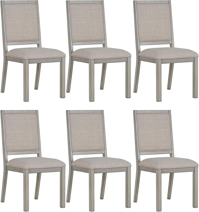 COLAMY Modern Rectangular Dining Table Set, 6 Person Capacity, Requires Assembly - Image 9