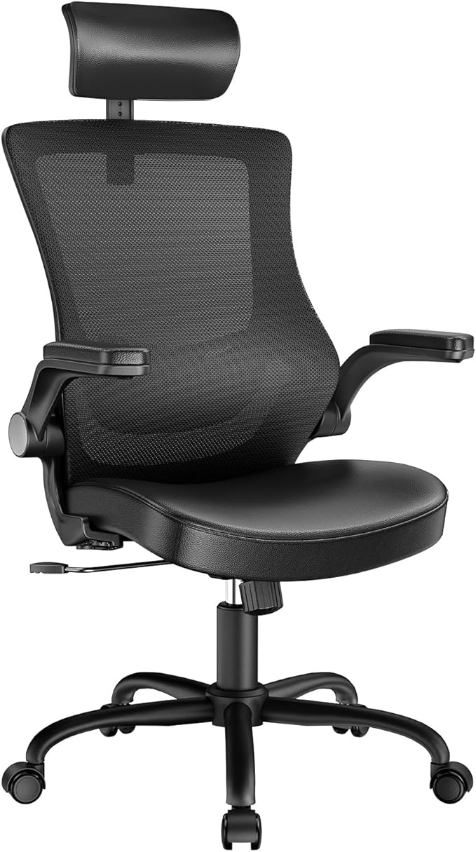 Marsail Office Chair Ergonomic Desk Chair, 360°Swivel Mesh Back Wide Computer by Marsail