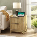 Wnutrees Fluted Nightstand by Wnutrees
