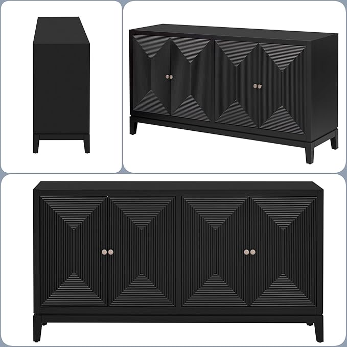 Merax 60" Sideboard Buffet Storage Cabinet - Image 7