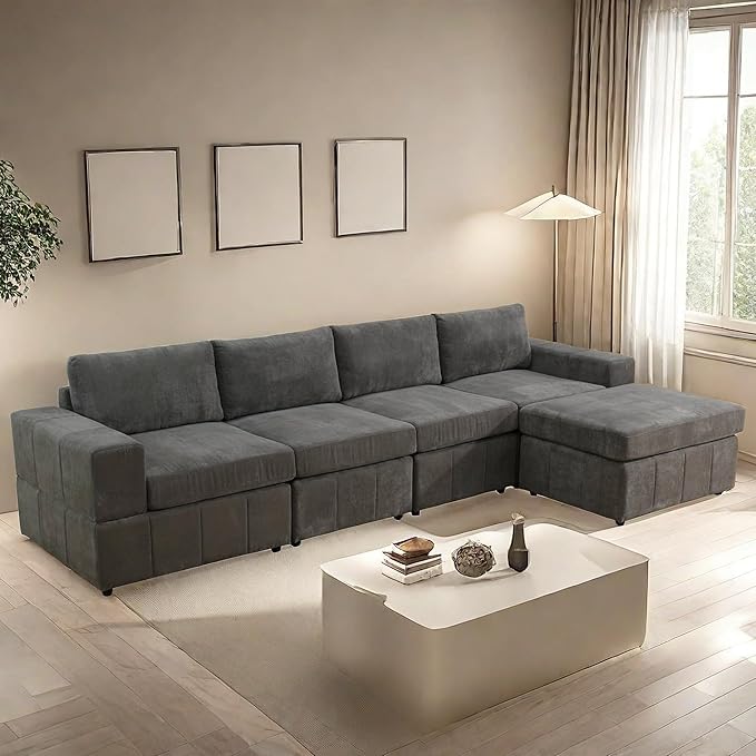 Sectional Couches for Living Room, 130″ Modular Sectional Sofa - Image 3