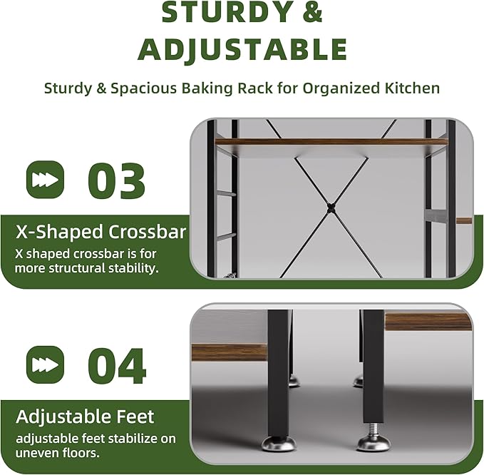 Baker’s Rack, Microwave Oven Stand - Image 6