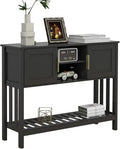 TaoHFE Console Table with Storage with Doors, Entryway Console Table with Doors by TAOHFE