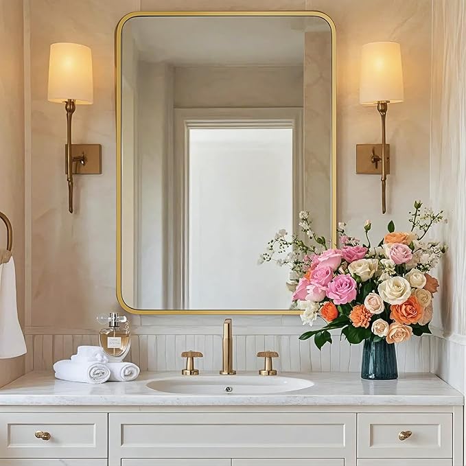 22"×30" Bathroom Mirror for Wall, Modern Bathroom Vanity Mirror - Image 7