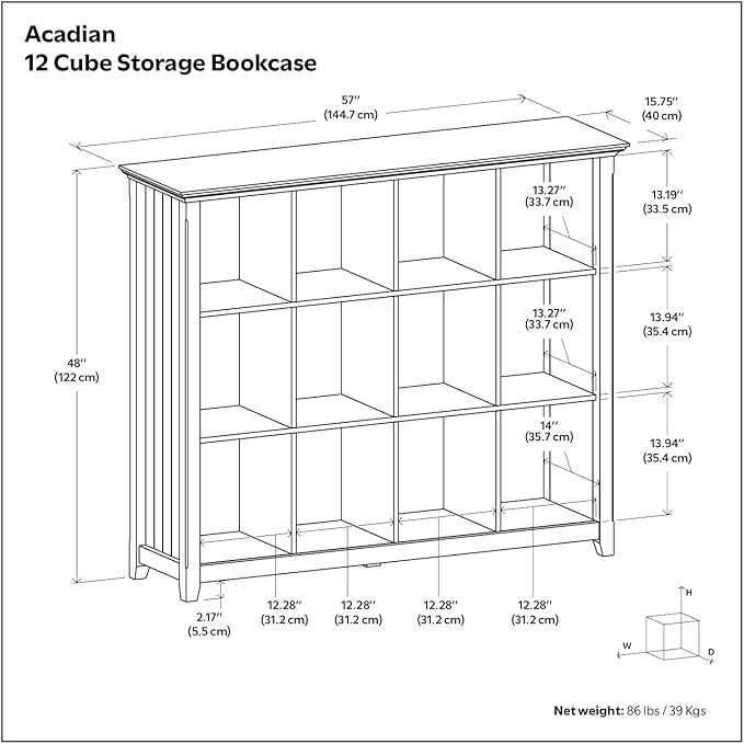 SIMPLIHOME Acadian Bookcase - Image 3