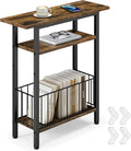 Vagusicc Narrow Side Table, 3-Tier Skinny End Table by Vagusicc
