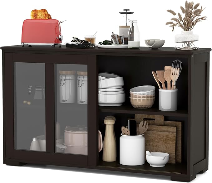 Costzon 2-Pack Wooden Kitchen Storage Cabinet - Image 8